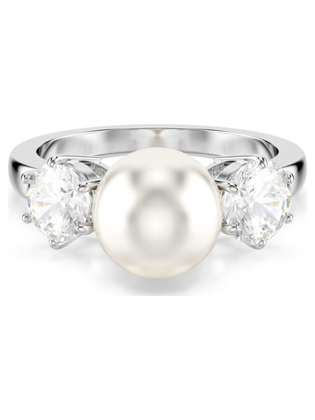 Swarovski Matrix ring Zilverkleurig/Wit