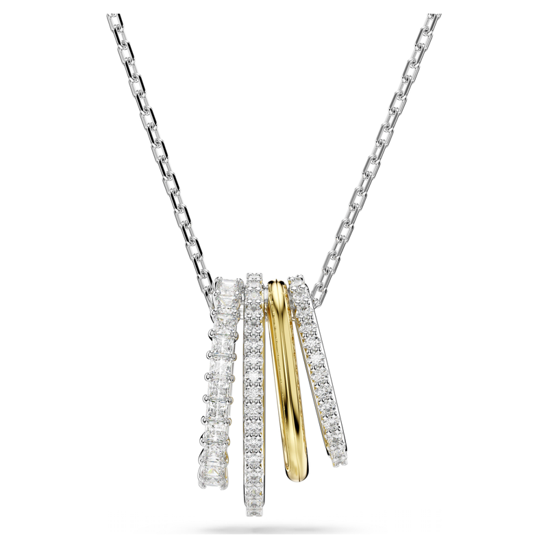 Swarovski Hyperbola ketting met hanger Verschillende slijpvormen Zilverkleurig/Wit 5696626