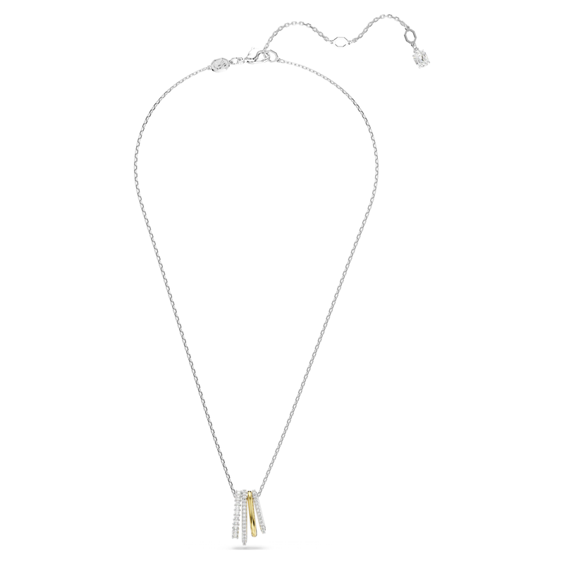 Swarovski Hyperbola ketting met hanger Verschillende slijpvormen Zilverkleurig/Wit 5696626