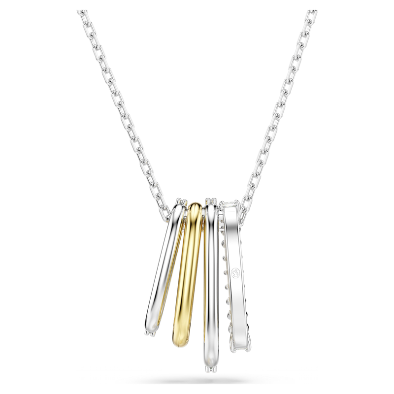 Swarovski Hyperbola ketting met hanger Verschillende slijpvormen Zilverkleurig/Wit 5696626