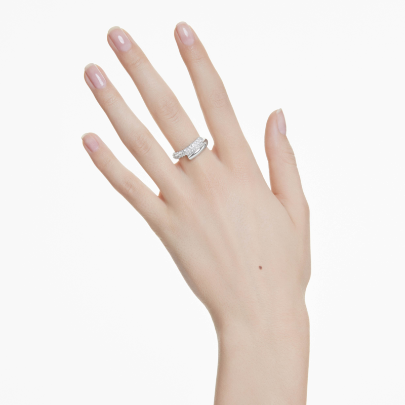 Swarovski Dextera ring Pave gezet Zilverkleurig/Wit