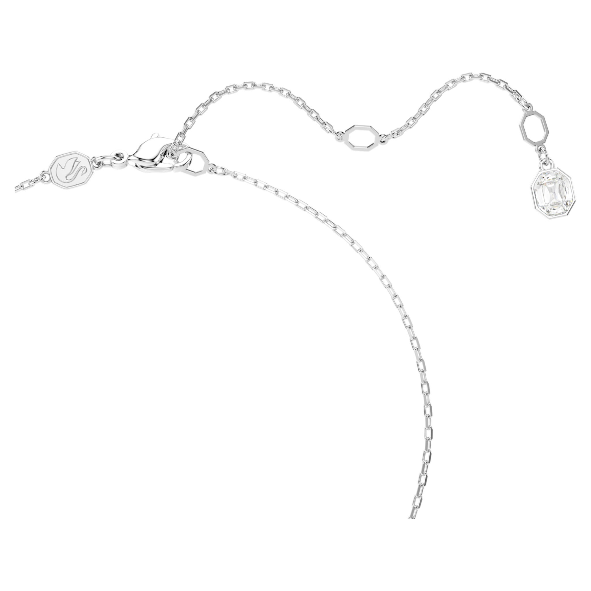Swarovski Constella ketting met hanger Ronde slijpvorm Zilverkleurig/Wit 5692261