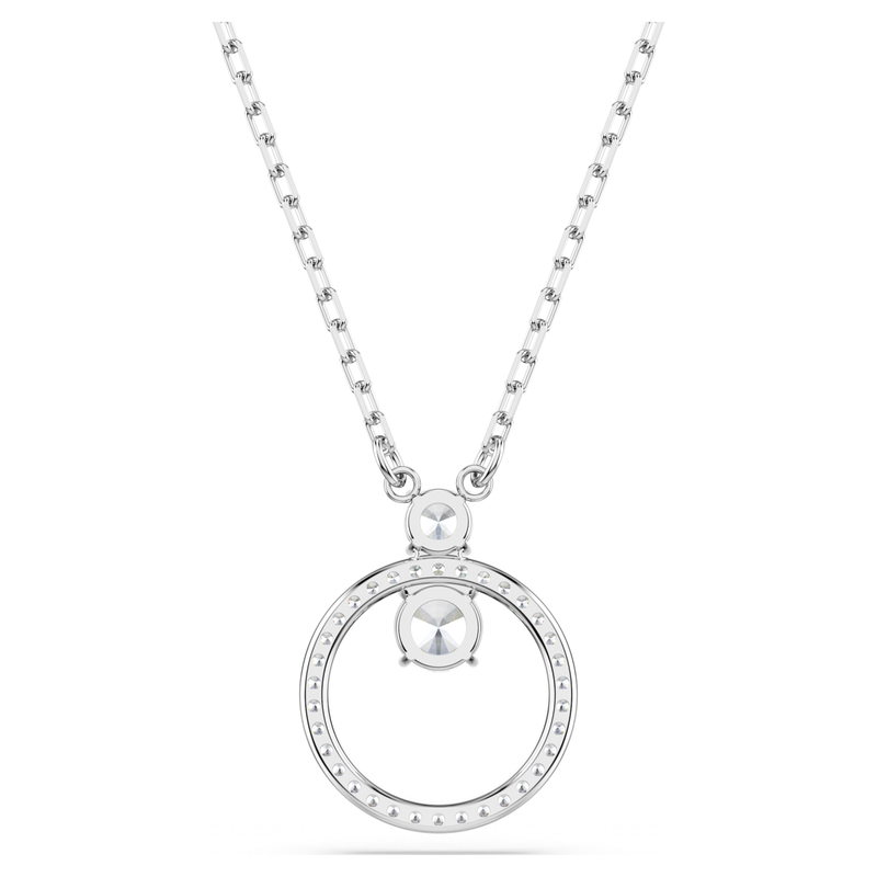 Swarovski Constella ketting met hanger Ronde slijpvorm Zilverkleurig/Wit 5692261
