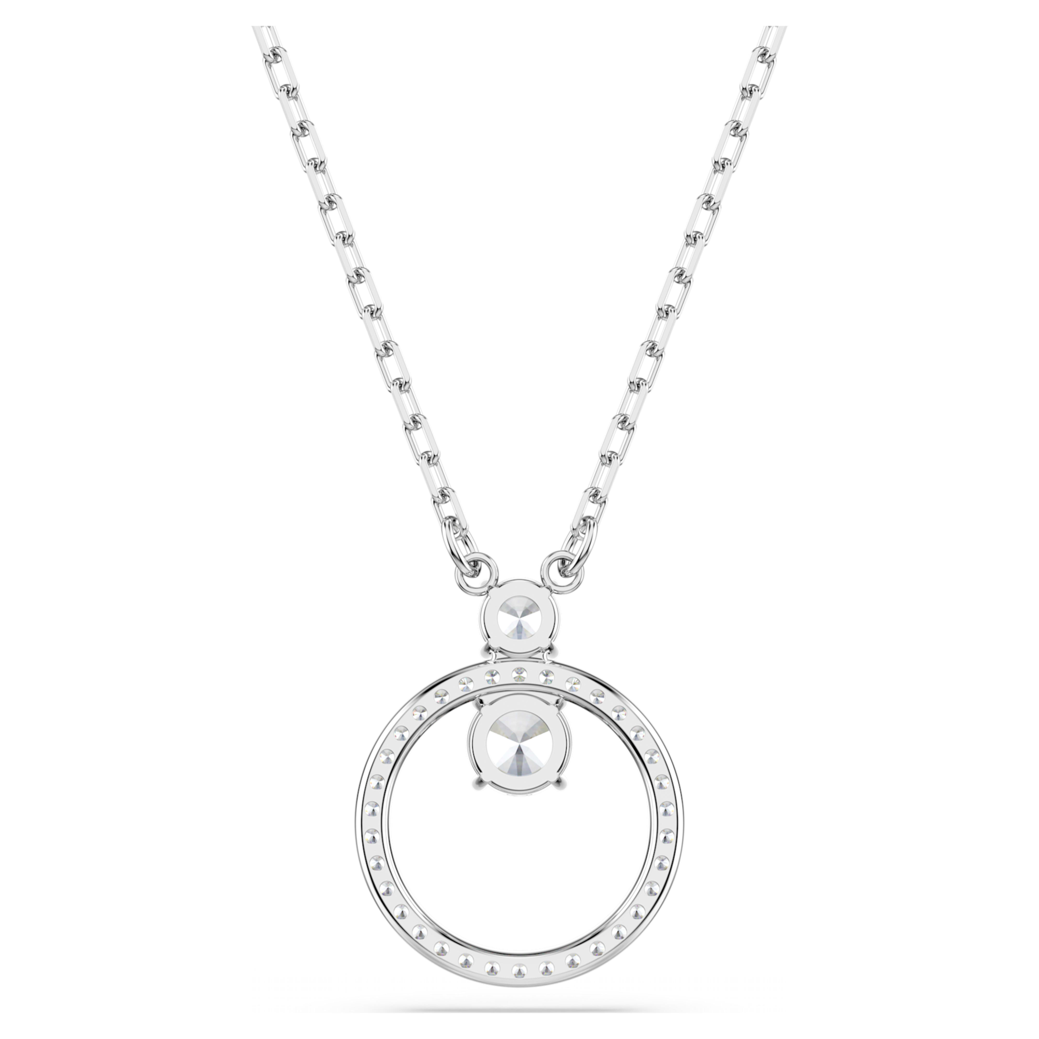 Swarovski Constella ketting met hanger Ronde slijpvorm Zilverkleurig/Wit 5692261