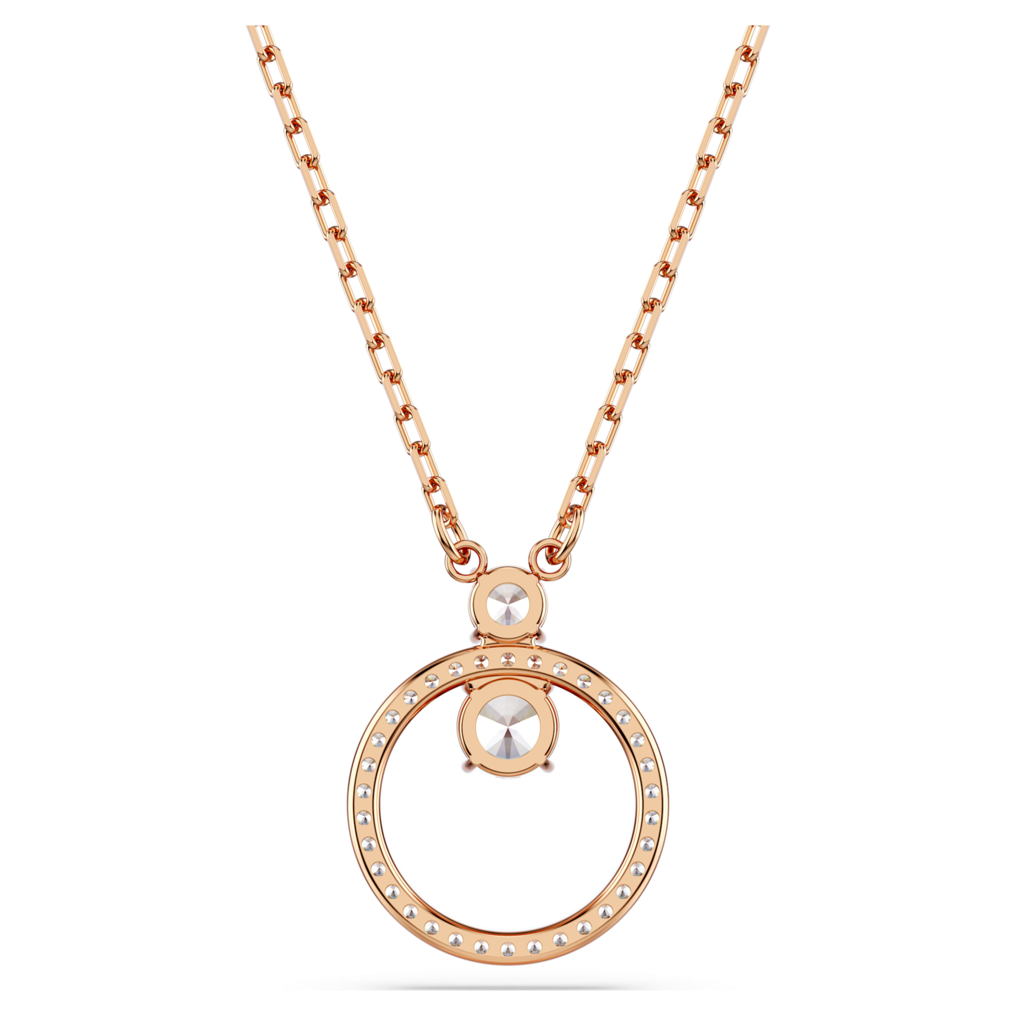 Swarovski Constella ketting met hanger Ronde slijpvorm Rosékleurig/Wit 5692266