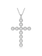 Swarovski Insigne ketting met hanger Cross round cut Zilverkleurig/Wit 5675573