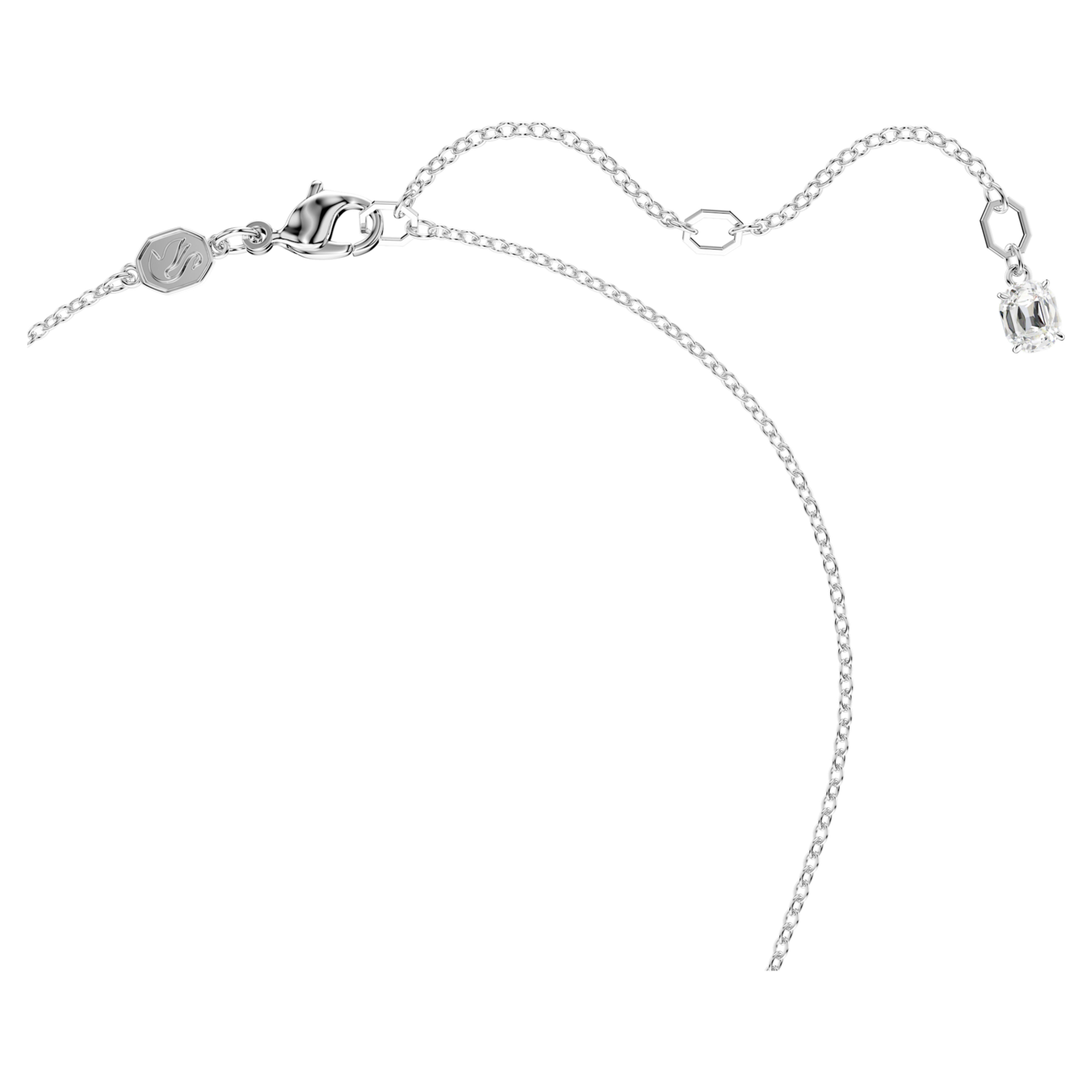 Swarovski Insigne ketting met hanger Cross round cut Zilverkleurig/Wit 5675573