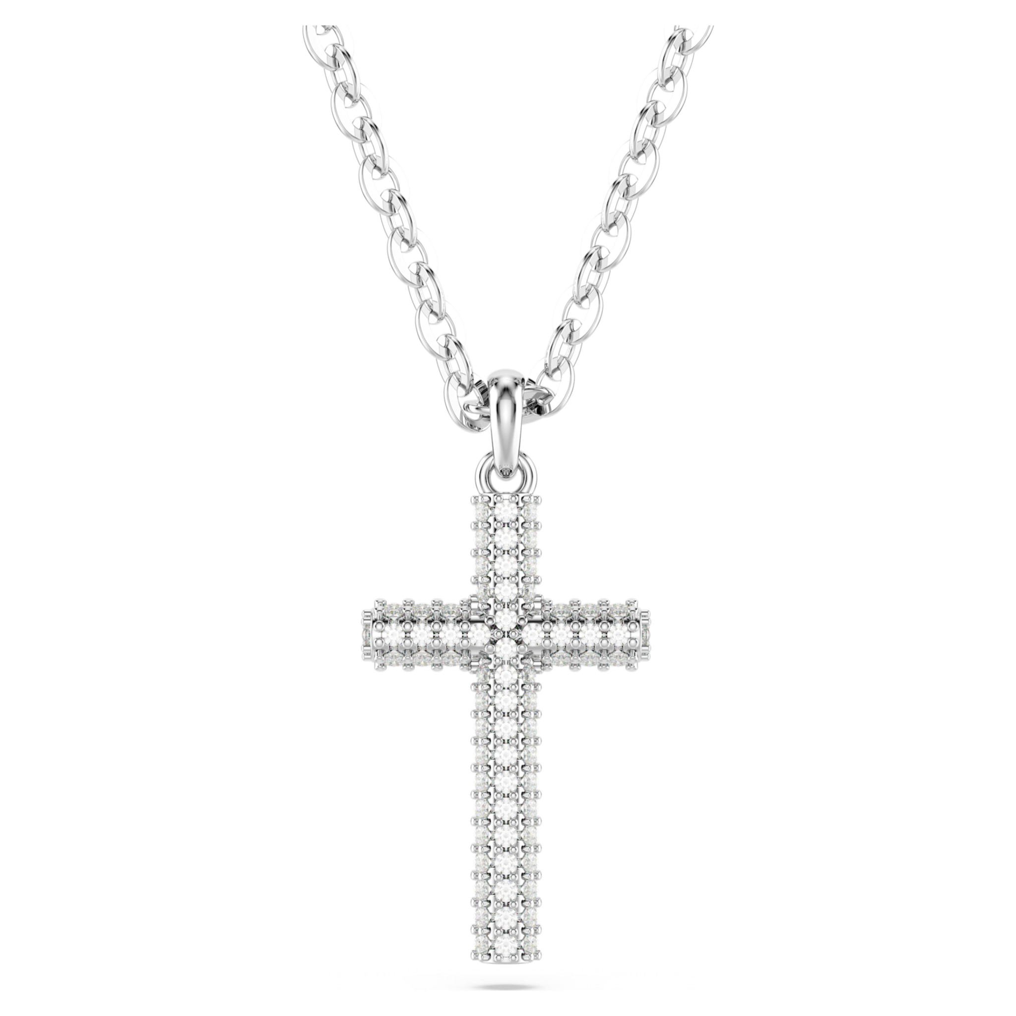 Swarovski Insigne ketting met hanger Cross full pave Zilverkleurig/Wit 5675577