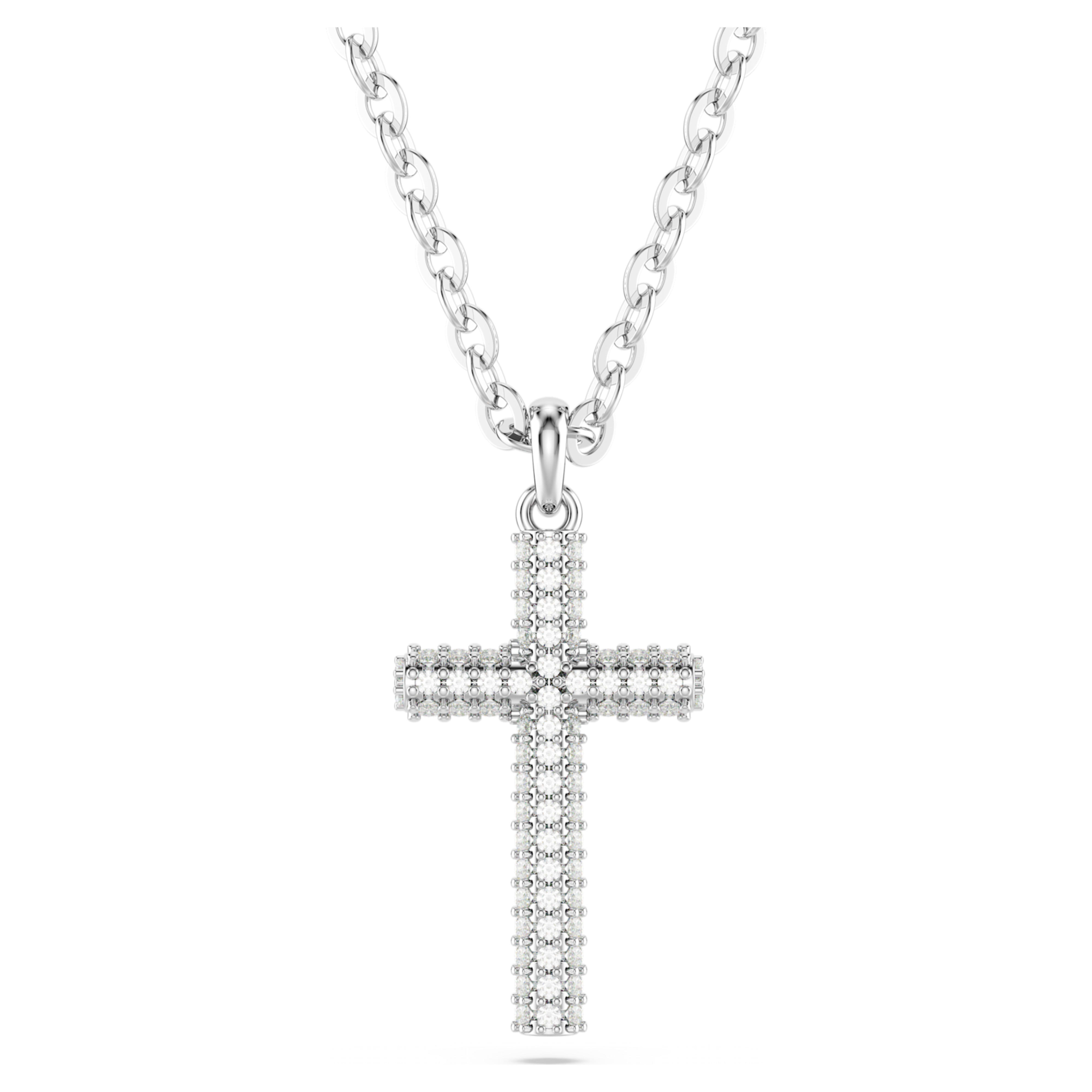 Swarovski Insigne ketting met hanger Cross full pave Zilverkleurig/Wit 5675577