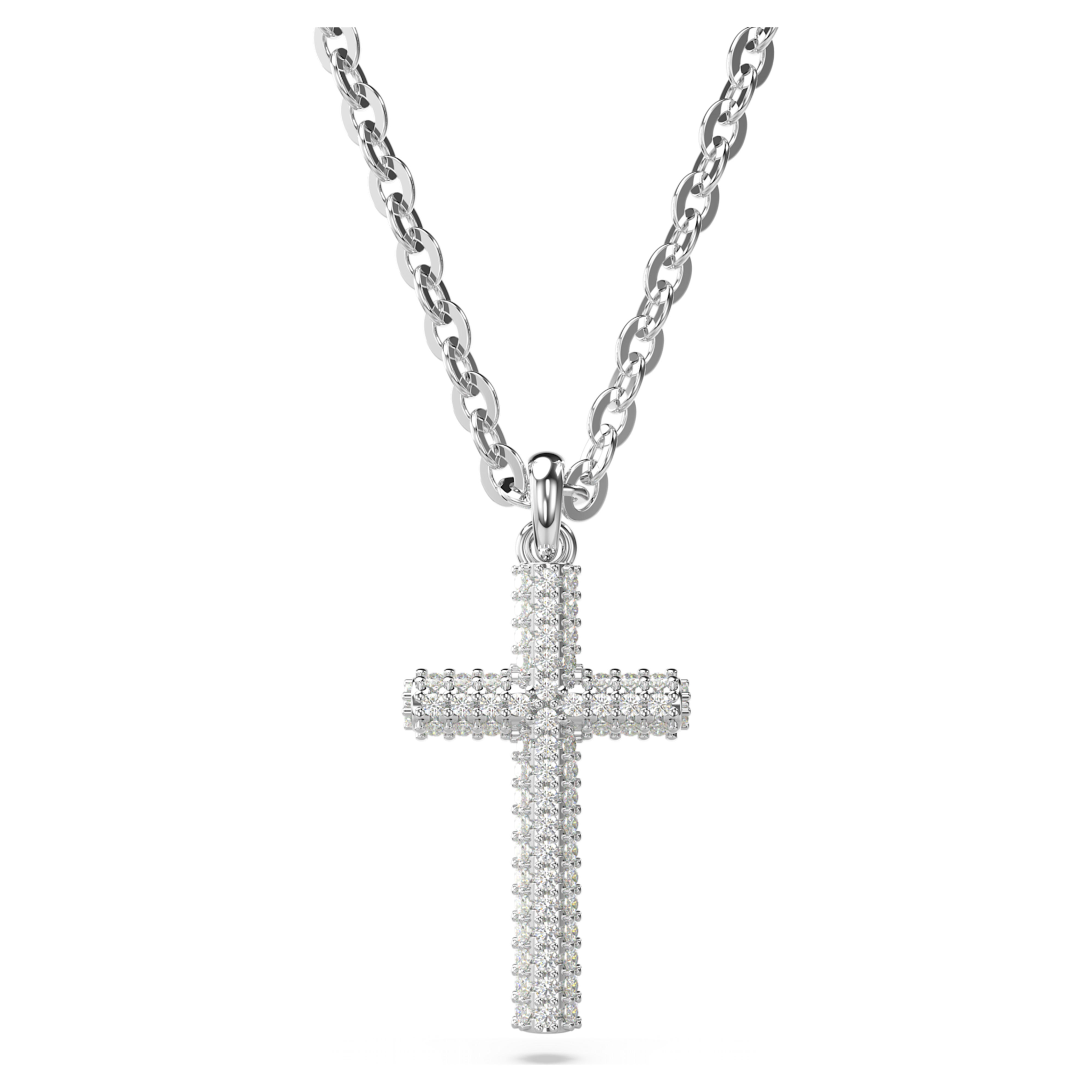 Swarovski Insigne ketting met hanger Cross full pave Zilverkleurig/Wit 5675577
