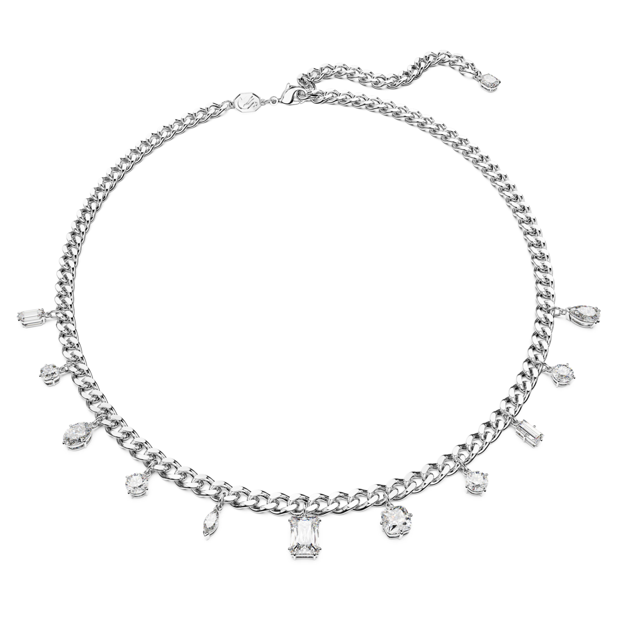 Swarovski Dextera ketting met hanger Dangling Zilverkleurig/Wit 5671183