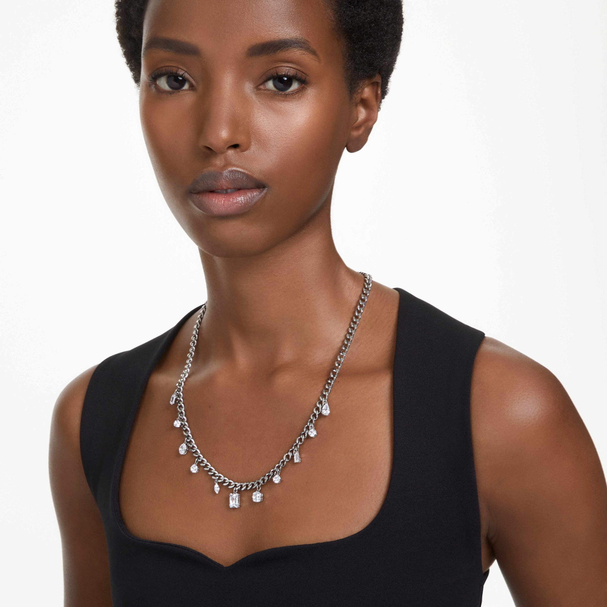 Swarovski Dextera ketting met hanger Dangling Zilverkleurig/Wit 5671183