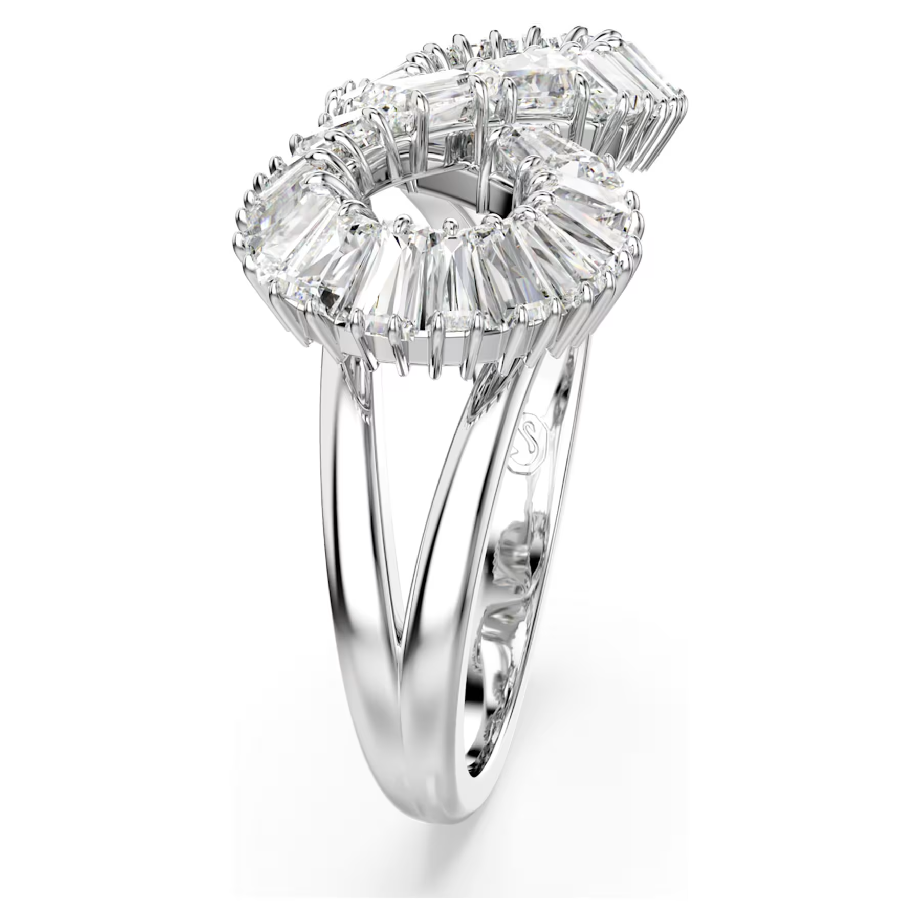 Swarovski Hyperbola ring Infinity Zilverkleurig/Wit