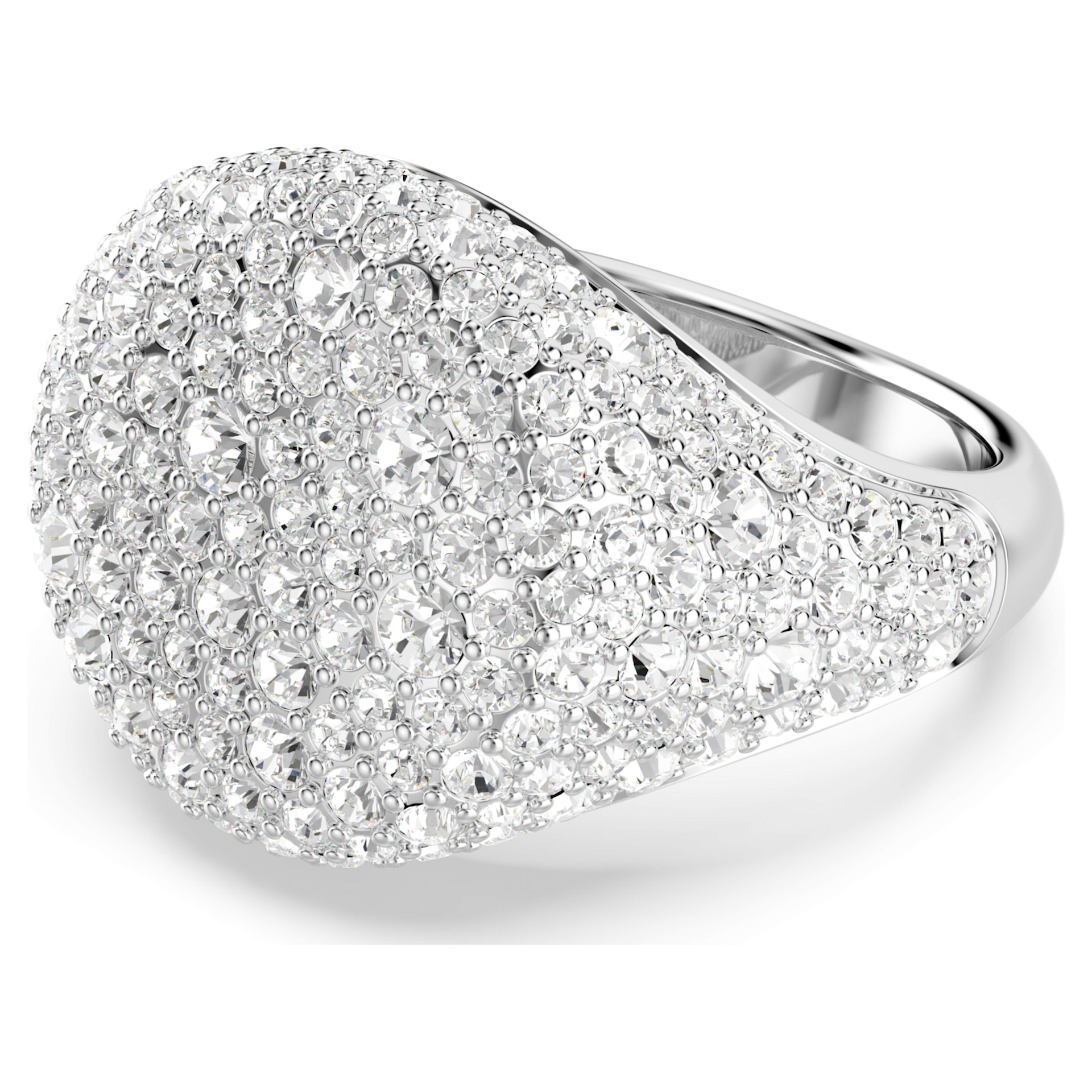 Swarovski Meteora ring Cocktailring Zilverkleurig/Wit