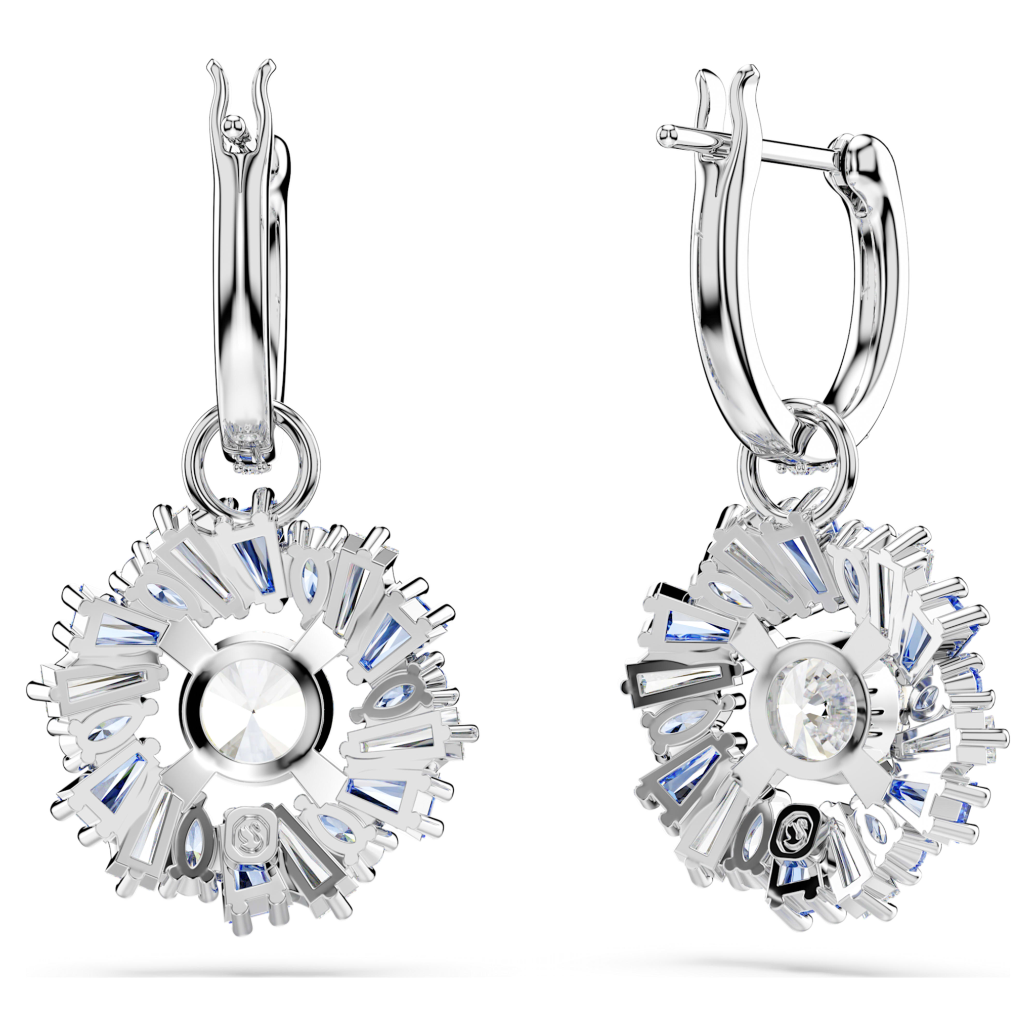 Swarovski Idyllia oorbellen Bloemvorm Zilverkleurig/Blauw 5680016