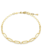 Swarovski Constella ketting Schakels en ronde slijpvorm Goudkleurig/Wit 5683354