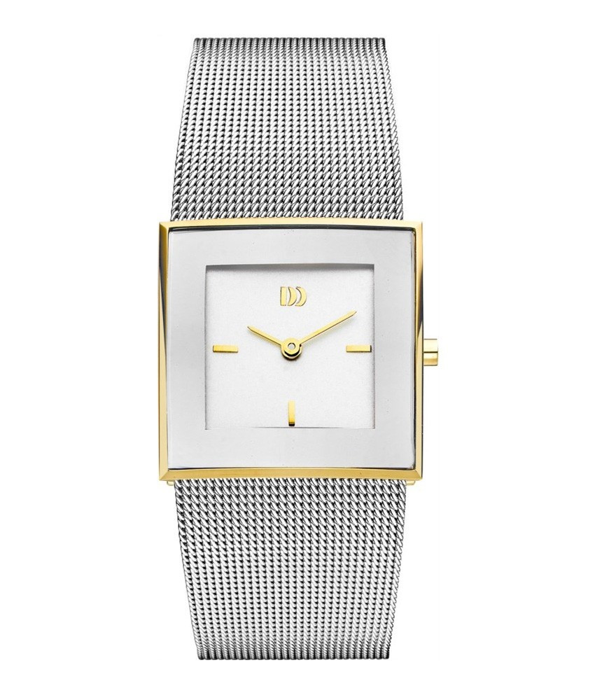 Danish Design Cindy dameshorloge Two-Tone Mesh vierkant IV65Q973