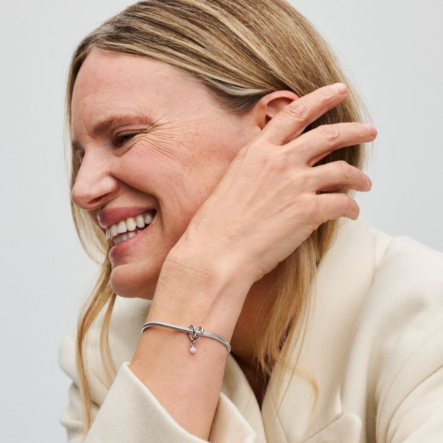 Pandora Tweekleurig Gedraaid Hartbedel 783242C01