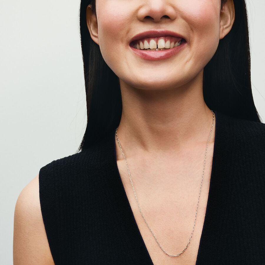 Pandora Elongated Link Chain Necklace 393416C00