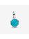 Pandora Turquoise Blue Engravable Mini Medallion Charm 793388C01