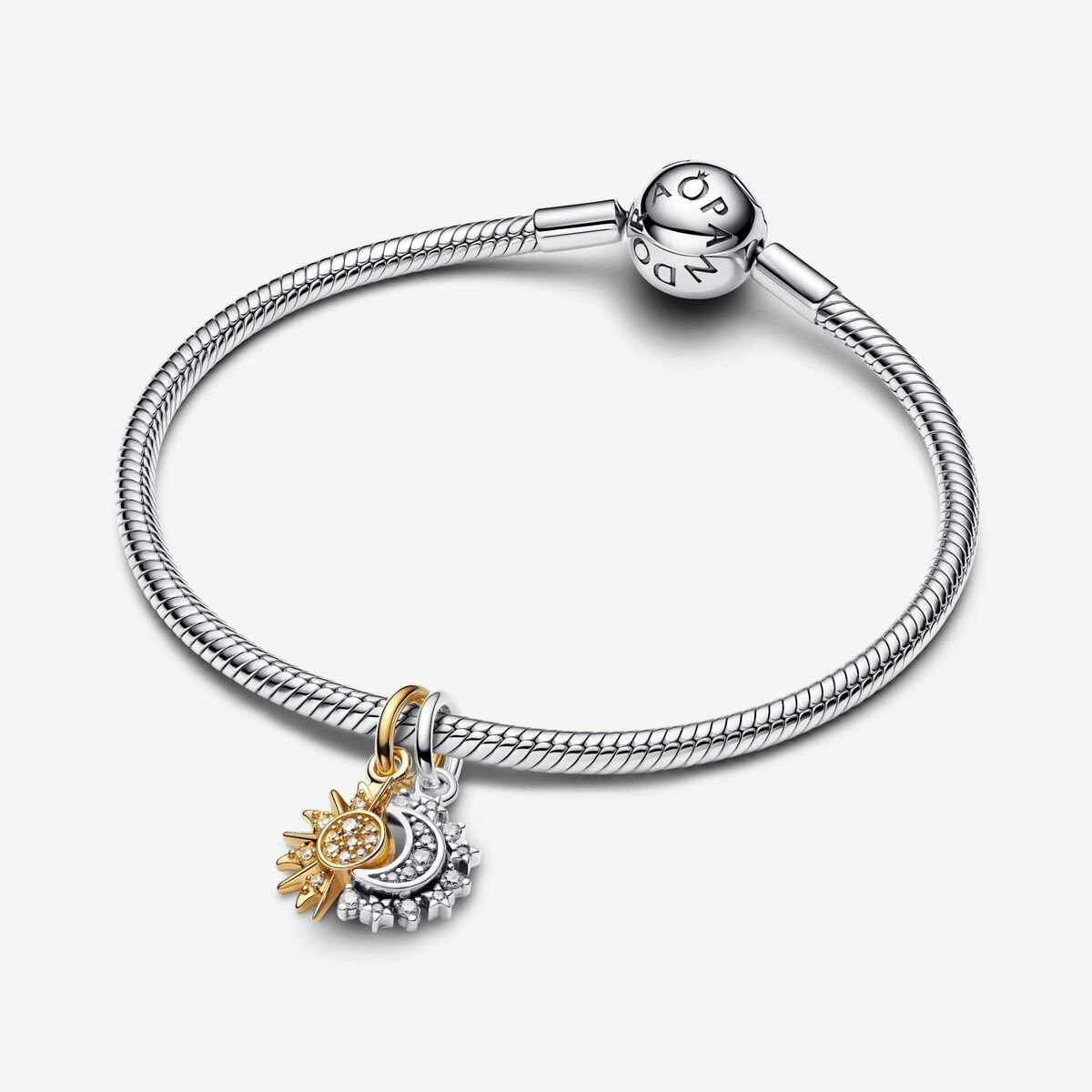 Pandora Deelbare hangende bedel met zon en maan 763585C01