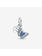 Pandora Blauwe Vlinder & Citaat Dubbele Hangende Bedel 790757C01