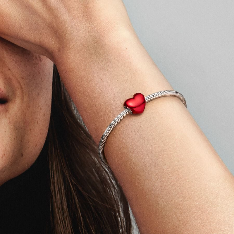 Pandora Metallic Red Heart Charm 793337C02