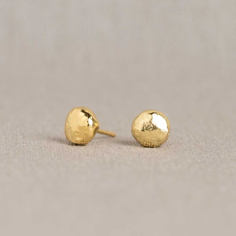 Jéh Jewels Touch of Gold oorbellen - Bol rond verguld 19672