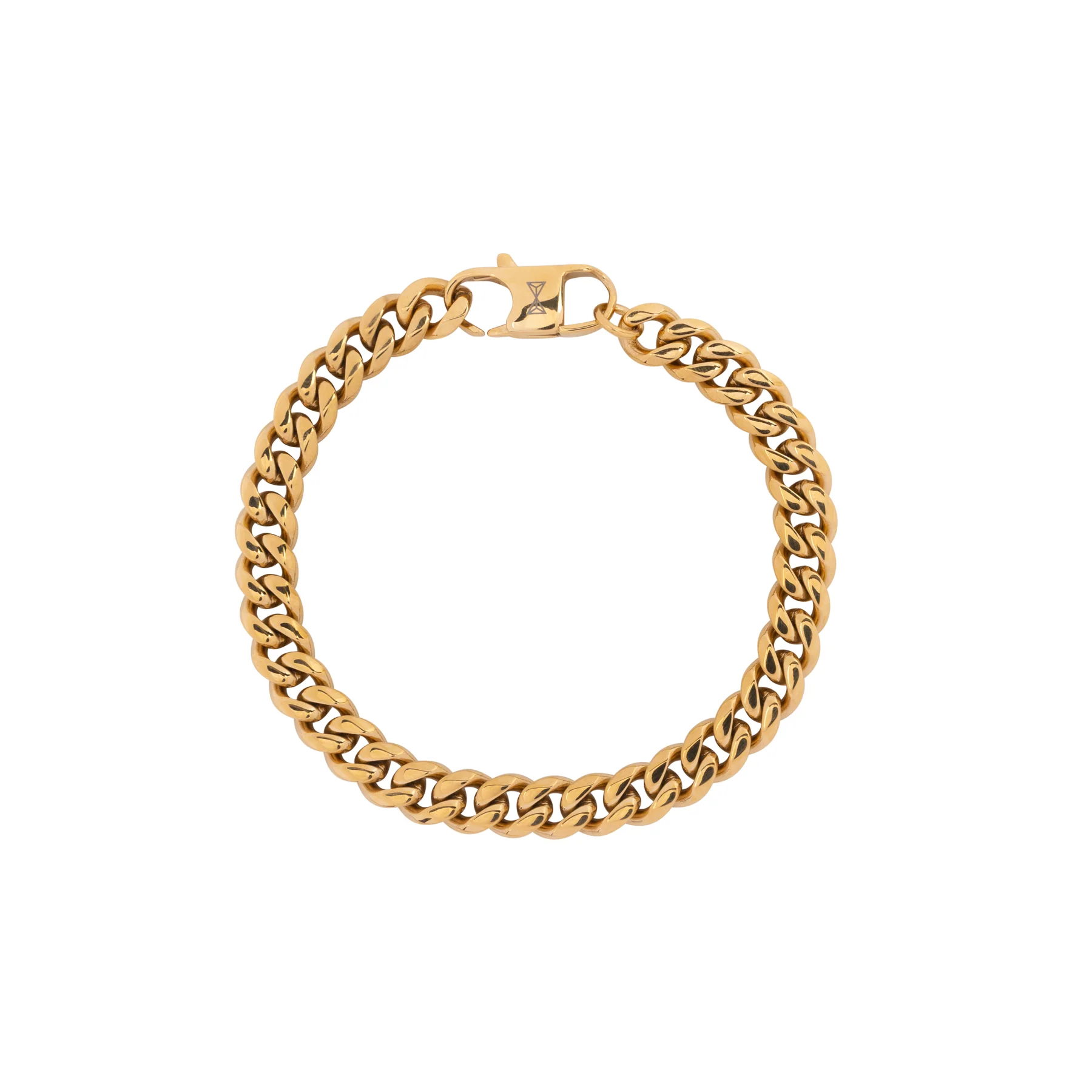 AZE Jewels Gourmette Eight - Dore armband AZ-BM007-C