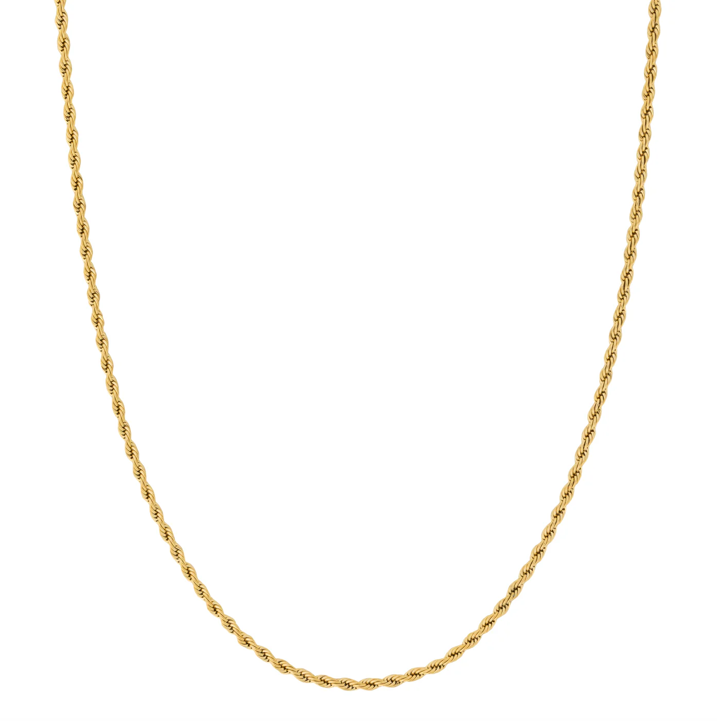 AZE Jewels Necklace Rope 3mm Dore  ketting AZ-NL014-C-060