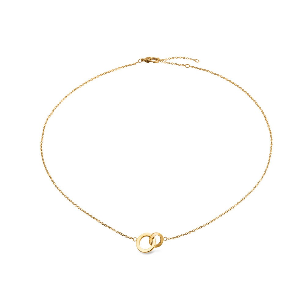 Boccia Goudkleurige titanium ketting met hanger 08033-03