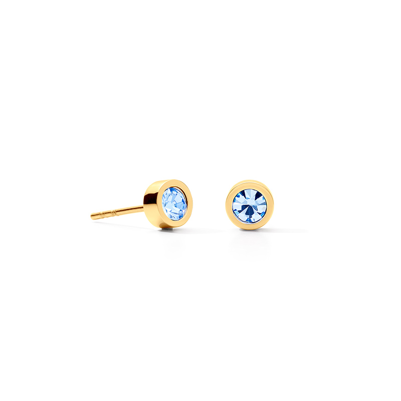 Coeur de Lion Oorbellen - Light Blue-Goldcolour 0227/21-0755