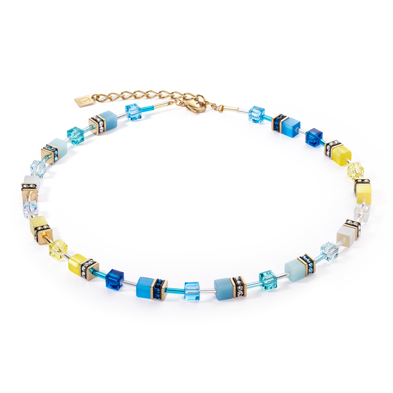 Coeur de Lion Collier - Turquoise-Yellow 2838/10-0601