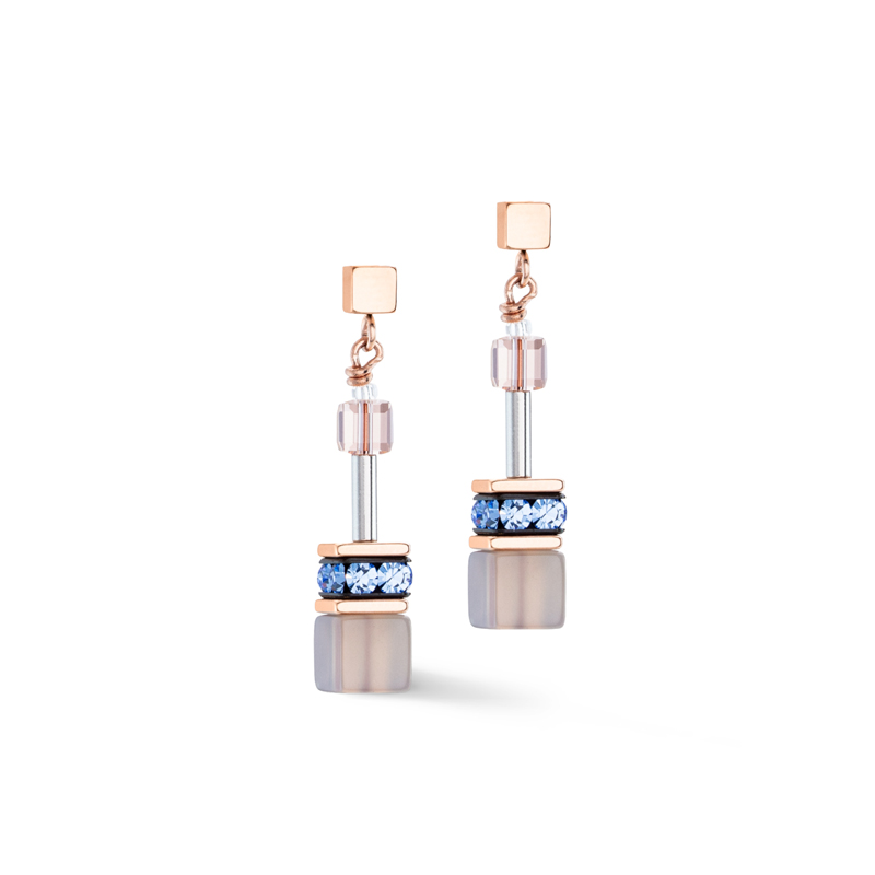 Coeur de Lion Oorbellen - Light Blue-Beige 4905/21-0738