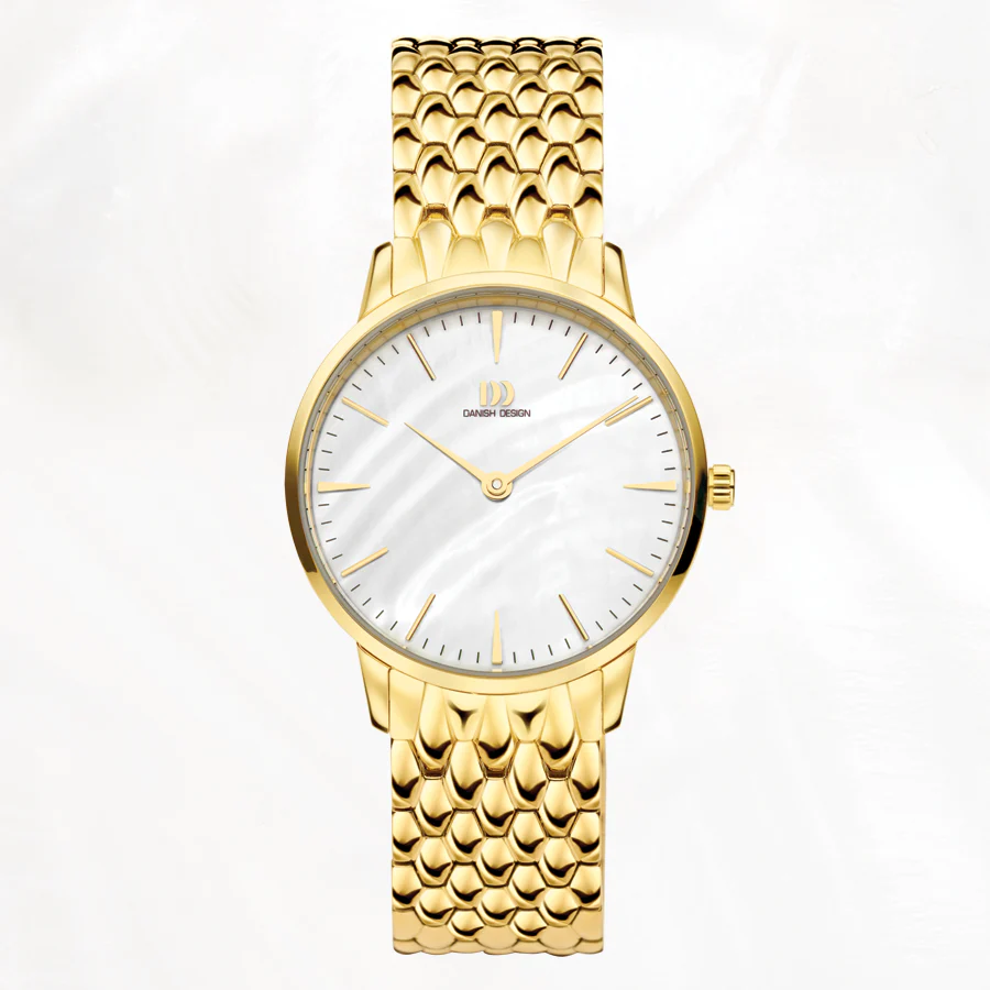 Danish Design Akilia dameshorloge Goldcolour MOP IV71Q1251