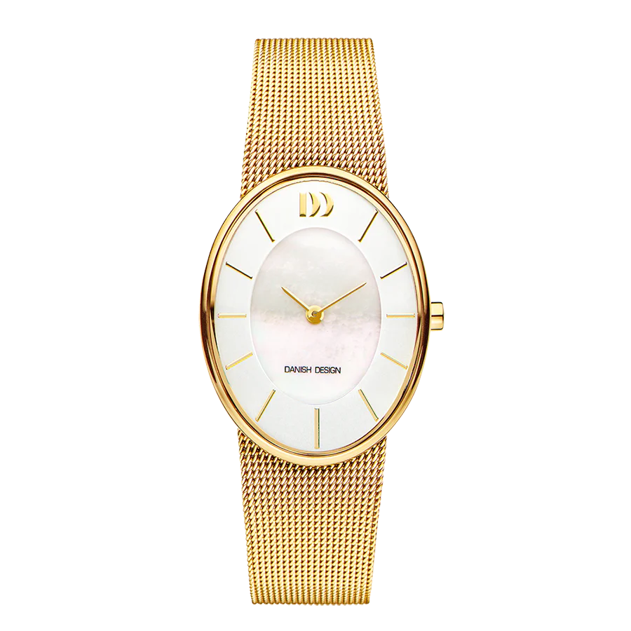 Danish Design Romo dameshorloge Mother of Pearl Gold IV05Q1168