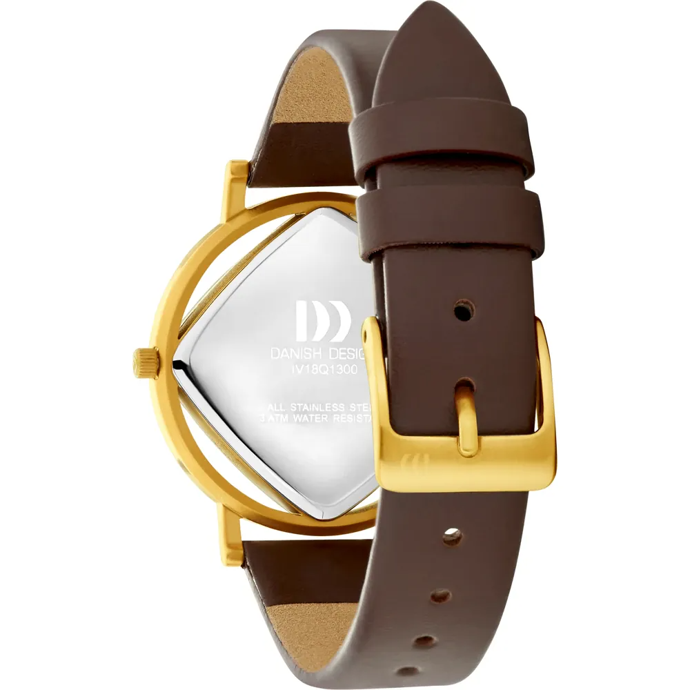 Danish Design Pico dameshorloge Square Choco IV18Q1300