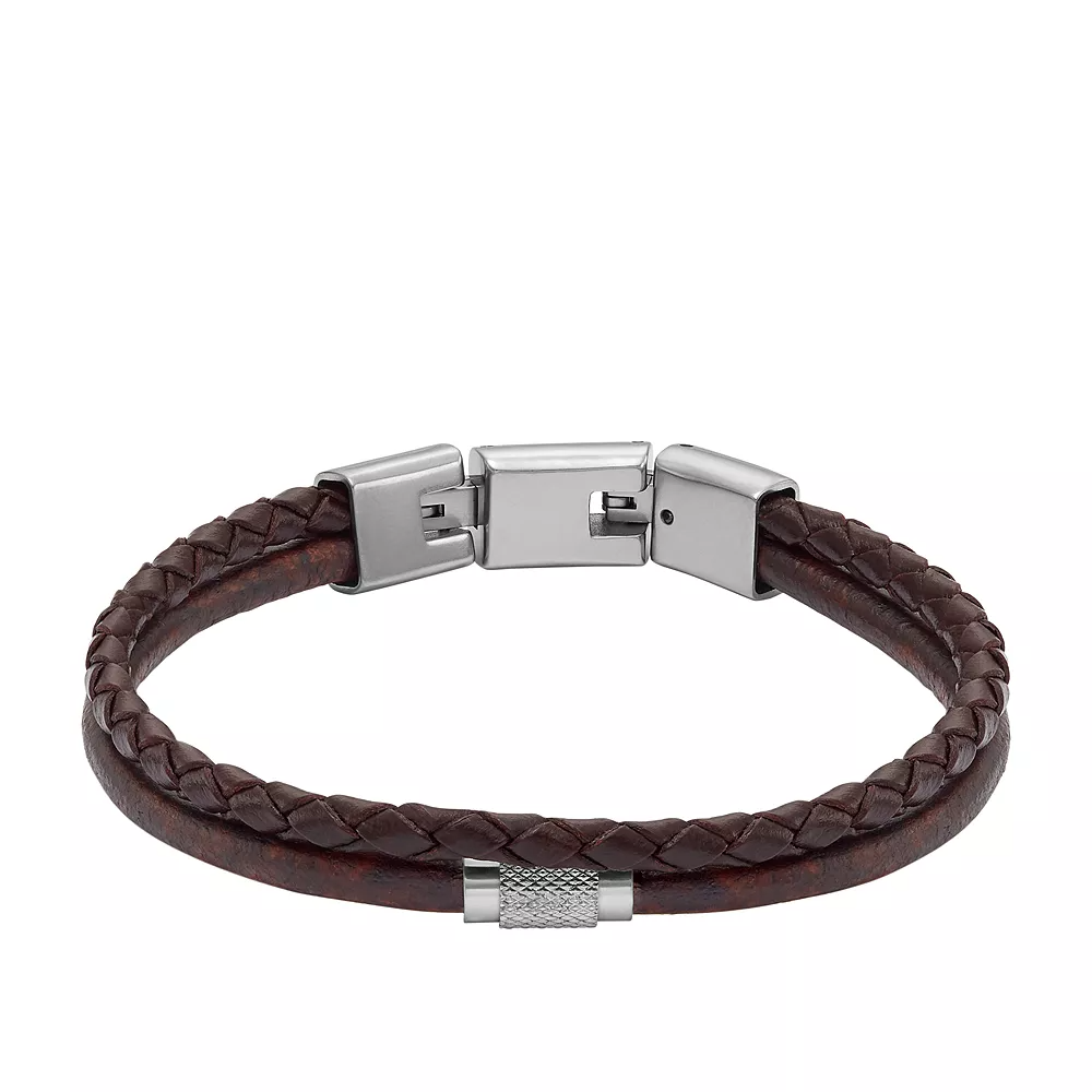 Fossil Stalen Jewelry armband - Brown Duo JF04702040