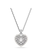 Swarovski Hyperbola ketting met hanger Hartvorm Zilverkleurig/Wit 5684386