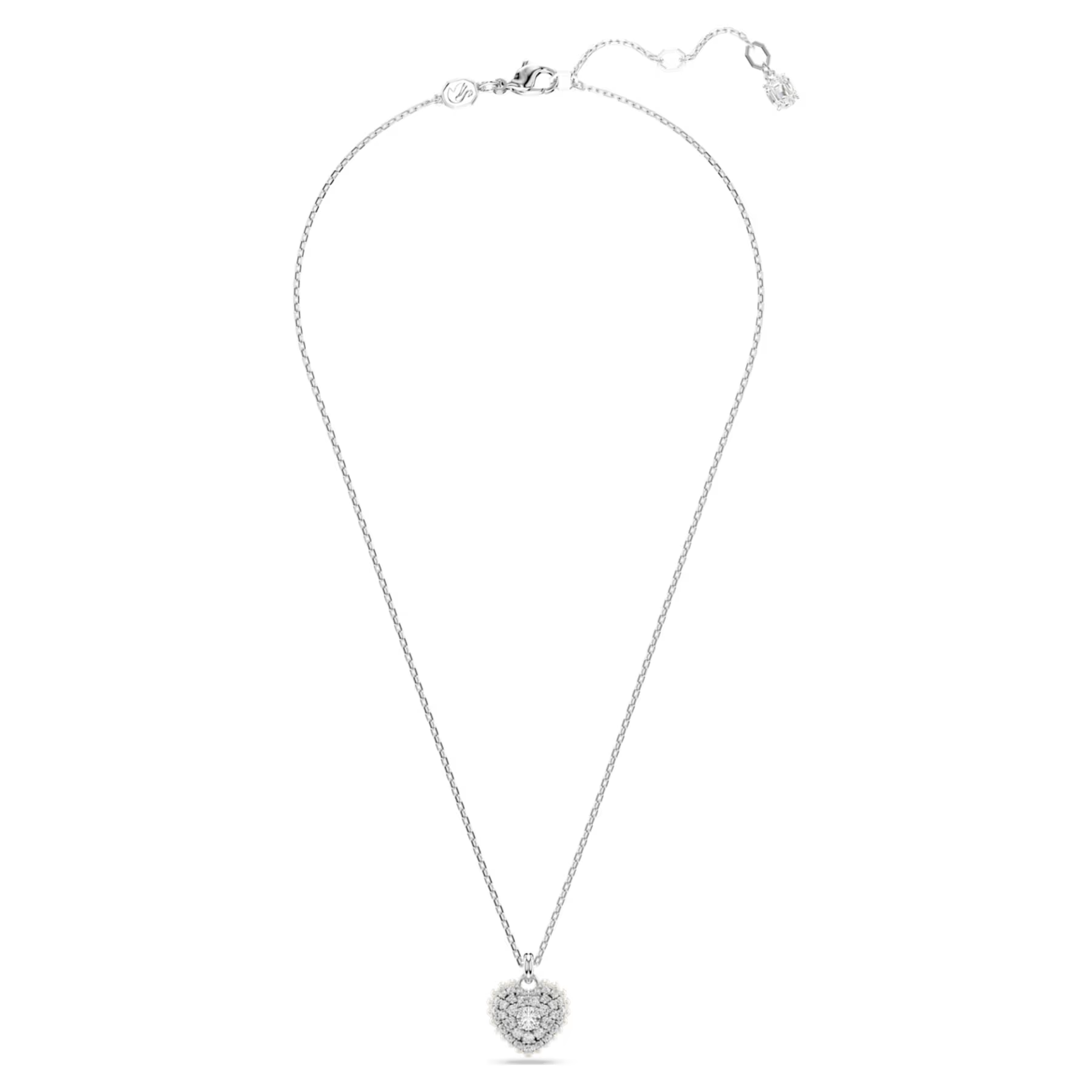 Swarovski Hyperbola ketting met hanger Hartvorm Zilverkleurig/Wit 5684386