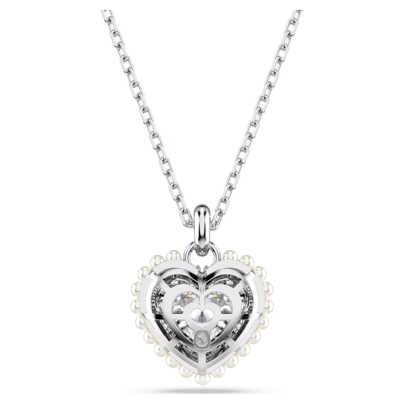 Swarovski Hyperbola ketting met hanger Hartvorm Zilverkleurig/Wit 5684386