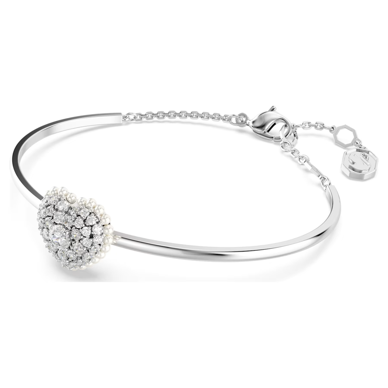 Swarovski Hyperbola armband Hartvorm Zilverkleurig/Wit 5684385