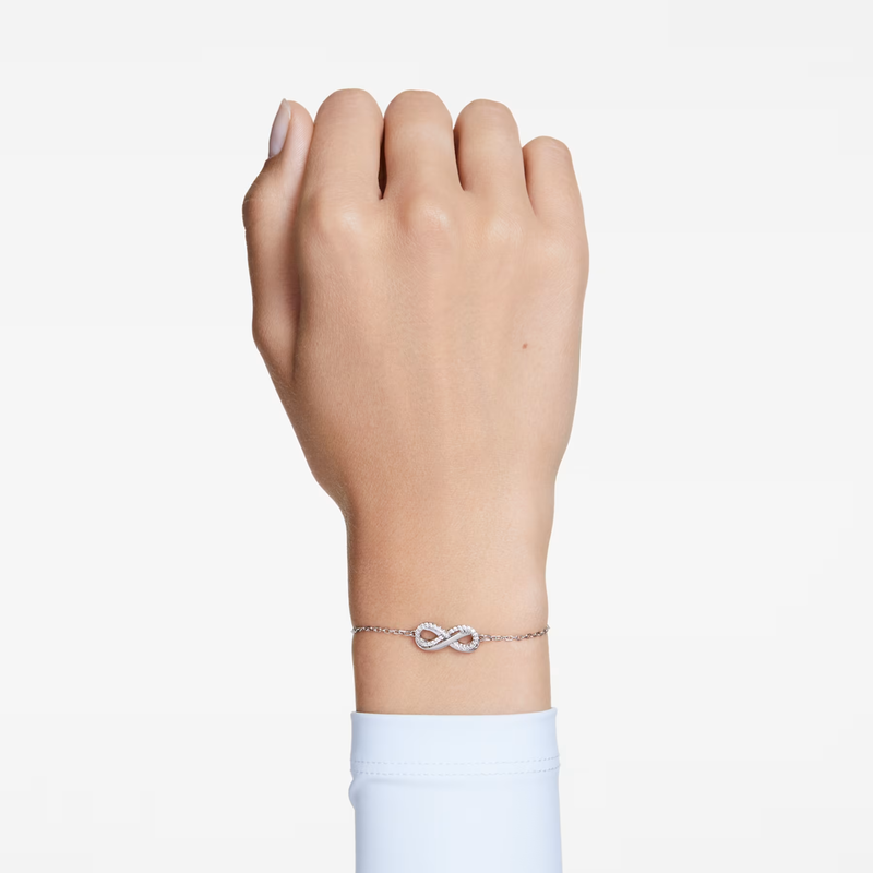 Swarovski Hyperbola armband Infinity Zilverkleurig/Wit 5679664
