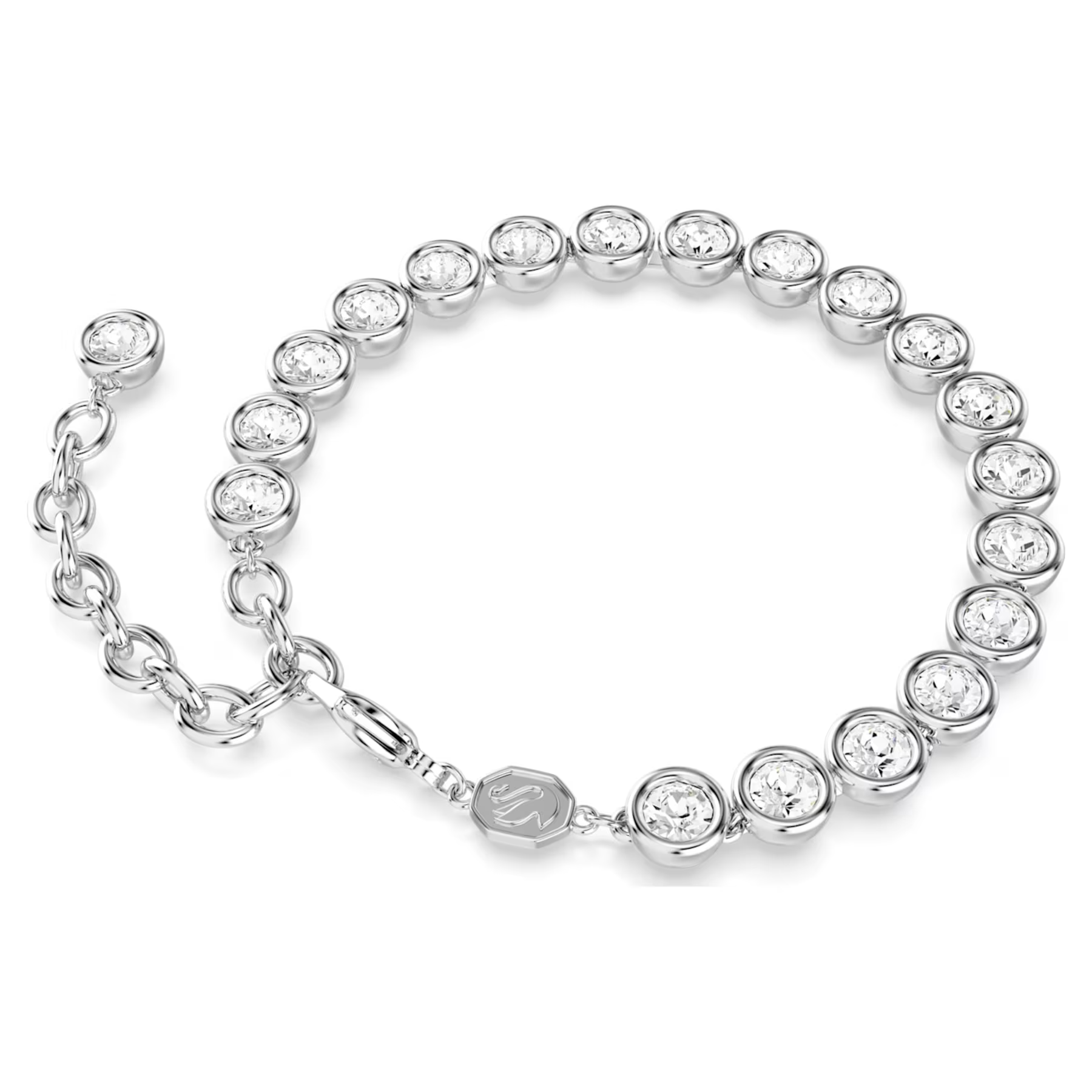 Swarovski Imber armband Tennis round cut Zilverkleurig/Wit