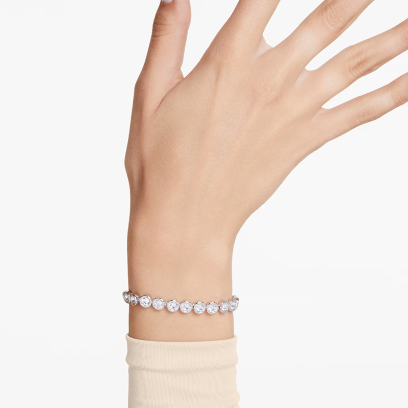 Swarovski Imber armband Tennis round cut Zilverkleurig/Wit