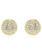 Swarovski Sublima oorbellen Sneeuwpave gezet Goudkleurig/Wit 5683444