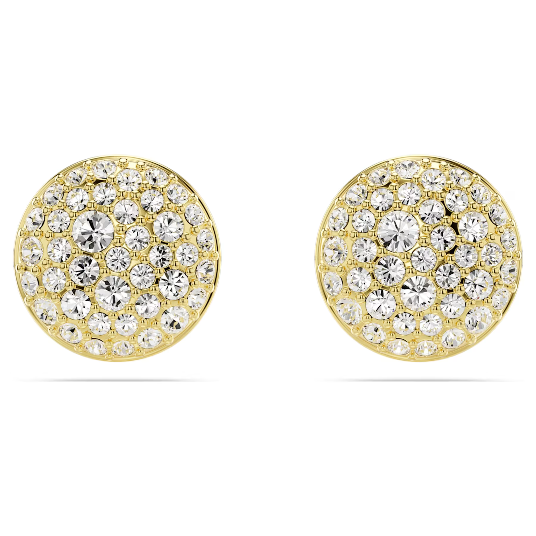 Swarovski Sublima oorbellen Sneeuwpave gezet Goudkleurig/Wit 5683444