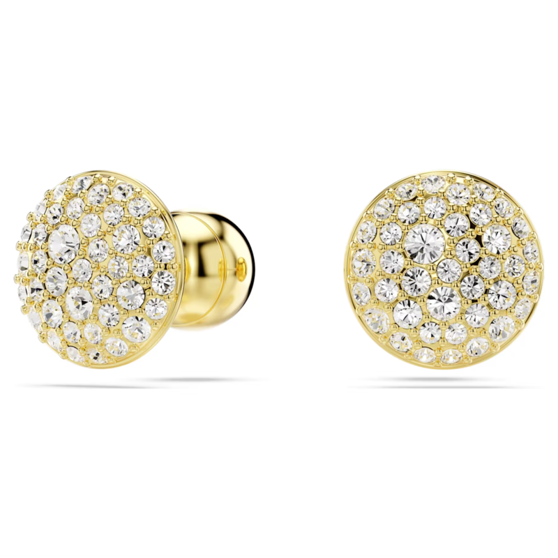 Swarovski Sublima oorbellen Sneeuwpave gezet Goudkleurig/Wit 5683444