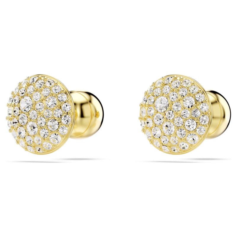 Swarovski Sublima oorbellen Sneeuwpave gezet Goudkleurig/Wit 5683444