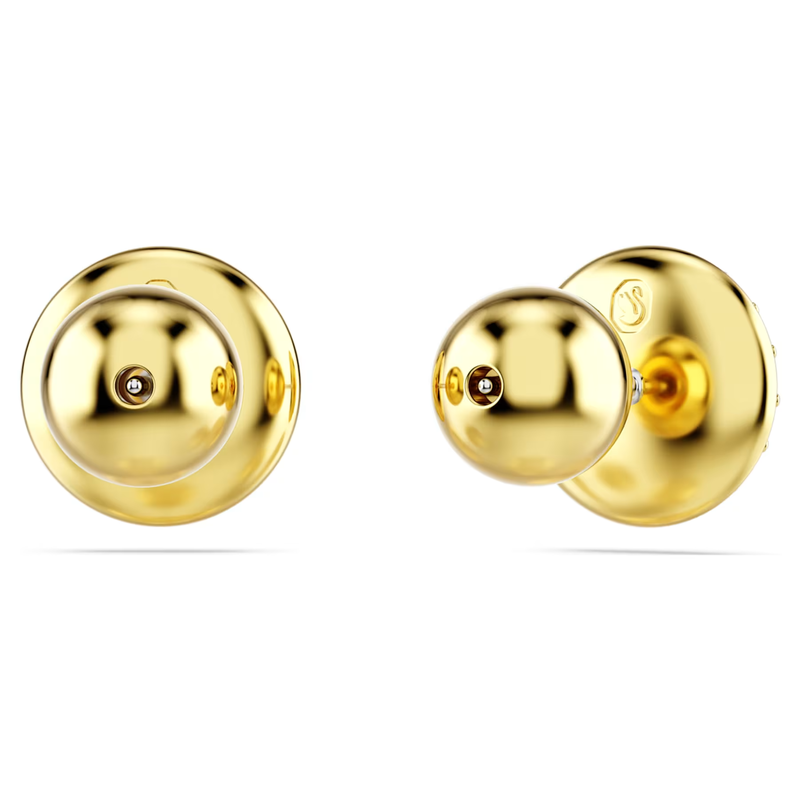 Swarovski Sublima oorbellen Sneeuwpave gezet Goudkleurig/Wit 5683444